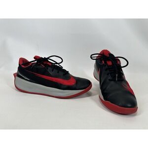 Nike Team Hustle Quick 3 Basketball Shoes Size 6Y Black Red DA2781-003